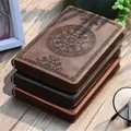 New Portable Vintage Pattern Notebook PU Leather Notebook Diary Notepad Writing Pads School Office