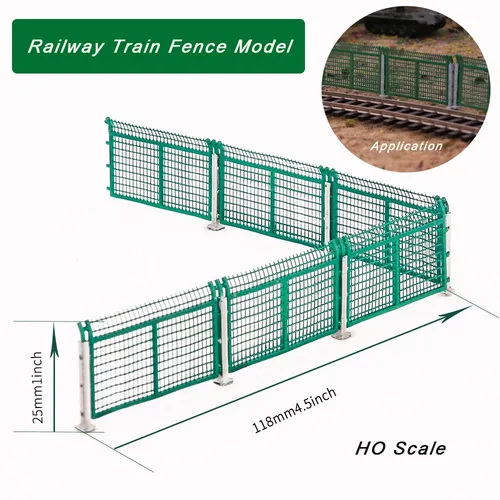 Ho 1:87 Maßstab Eisenbahn zug Zaun Modell DIY Spielzeug Eisenbahn Landschaft Leitplanke Modellierung