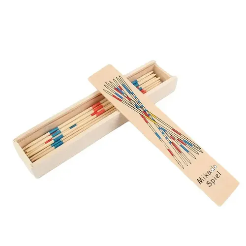 Baby pädagogische Holz traditionelle Mikado Spiel Pick-up-Sticks mit Box Kinder lustige Lernspiel