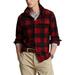 Knit Flannel Button-up Shirt