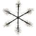 24" LED Lighted Snowflake Christmas Decoration Warm White Lights