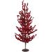 30" Red Berries Artificial Christmas Twig Tree Unlit