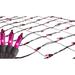 2' x 8' Pink Mini Christmas Net Style Tree Trunk Wrap Lights - Brown Wire