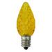 Pack of 25 Faceted LED C7 Yellow Christmas Replacement Bulbs