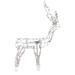 48-Inch Lighted White Standing Reindeer Animated Outdoor Christmas Decoration - 48"