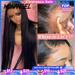 Hairs The Biz Real HD Lace Front Wig Pre Plucked Straight Hair 13x6 HD Transparent Lace Frontal Human Hair Wig Brazilian Hair For Woman 13x6 Front Wig Hairs The Bizes 250% Density 34 inches