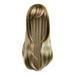 Cuekondy Limei Long Blonde Wig Fashion Women s Silk Straight Wigs For Girl Heat Friendly Synthetic Hair Mix Color Party Warm Brown To Ash Blonde Wigs For Women