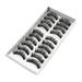 Ykohkofe 10 Pairs Of false Eyelashes Natural False Eyelashes Thick Cross Eyelashes Natural Looking Eyelashes Mdf-12 Lashes Lashes Natural Look 30mm Lashes Storage Organizer Book