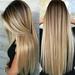 Onemayship Womens Long Straight Hair Wigs Ladies Natural Ombre Blonde Cosplay Full Wig US