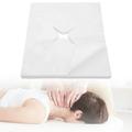 Massage Face Cradle Covers 200Pcs Disposable Nose Slit Cloths for Massage Table Super Comfy Non-Woven Cloth Massage Face Covers for Massage Table & Massage Bench Headrests