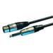 VDC - Neutrik 6.35mm (1/4 ) Mono Jack Plug to 3 Pin XLR Socket Lead 3m Black