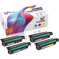 AZ Compatible Toner Cartridges Replacement for HP 647A 648A (CE260A CE261A CE262A CE263A) 4 Pack Set - Black Cyan Magenta Yellow Use In Color LaserJet - Enterprise CP4500 CP4025DN CP4525DN CP4525XH