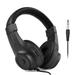 Irfora Wired Stereo Monitor Headphones Over-ear Headset with 50mm Driver 6.5mm Plug for Recording Monitoring Appreciation Black (NOT for PC)
