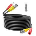 FITE ON 100FT Black BNC Video Power Cable Free BNC Connector High-speed Low Contact Resistance BNC Cable Transmits Video Signals Gold-plated Lower Resistivity Stable Connection Video Cord