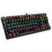 Gaming Keyboard Mechanical Keyboard Rainbow LED Backlit Floating Keyboard 87-key Anti-ghosting Ergonomics Waterproof