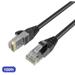 QualGear QG-CAT6O-CCA-100FT-BLK CAT 6 High Speed Internet and Ethernet Cable for Outdoors - Weatherproof 24AWG Up to 1 Gbps 250MHz Gold Plated Contacts RJ45 CCA Black - 100ft