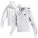 Women's adidas White Kansas Jayhawks Sideline Fashion Full-Zip Hoodie