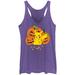 Women's Mad Engine Heather Purple Pokemon Racerback Tank Top