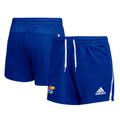 Women's adidas Royal Kansas Jayhawks Sideline Team-Issued Shorts