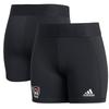 Women's adidas Black NC State Wolfpack Alphaskin Shorts