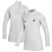 Women's adidas White Kansas Jayhawks Sideline Game Mode Performance Quarter-Zip Pullover Top