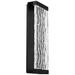 Fusion 20"H x 7"W 1-Light Outdoor Wall Light in Black
