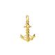 Anchor and Rope with Hanger Intertwined Pendant 14 Carat 585 Yellow Gold