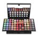 3D DESIGN, EASY TO USE & REUSABLE, EXTENSIVE MAKEUP PALETTE: 78 Color Kit, COMPLETE MAKEUP TOOL SET: Brushes, False Eyelashes, Eyeliners, Eyebrow, Portable (Light Skin Color)