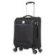 ATX Luggage 21” Cabin Suitcase Super Lightweight Durable Carry On Suitcase with 4 Dual Spinner Wheels and Built-in 3 Digit Combination Lock (Black/Blue, 21 Inches, 33 Liter)