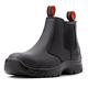 Work Boots for Men S3, Slip On Safety Boots, Water Proof Oiled Leather Shoes, Breathable Lightweight Working Shoes,Steel Toe Cap Safety Shoes