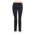 Ann Taylor Jeggings - High Rise Skinny Leg Boyfriend: Black Bottoms - Women's Size 10 - Black Wash