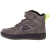 Winterboots KAPPA, Gr. 30, grau (grau, schwarz), Synthetik, sportlich, Schuhe, mit kuscheligem Warmfutter