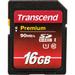 Transcend 16GB Premium UHS-I SDHC Memory Card TS16GSDU1