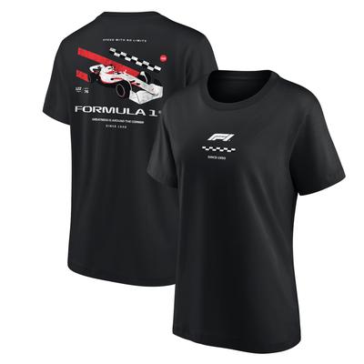 Formel-1-T-Shirt mit Distressed-Car-Grafik – Damen Image