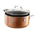 Gotham Steel Copper Cast Textured Nonstick Aluminum Stock Pot Non Stick/Aluminum in Gray | 5 qt | Wayfair 7099