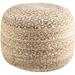 Birch Lane™ Seagate 18" Wide Round Pouf Ottoman Polyester/Jute in Brown | 15 H x 18 W x 18 D in | Wayfair E07DB6A91A704BFCA879398AC713C625