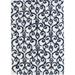 Blue/White 48 x 30 x 1.5 in Area Rug - Alcott Hill® Caralina Floral Machine Woven Area Rug in White/Blue | 48 H x 30 W x 1.5 D in | Wayfair