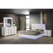 Ivy Bronx Jeriesha Upholstered Platform 4 Piece Bedroom Set Metal in Brown/White | 48 H x 64 W in | Wayfair FE577D1688D04D7A90C01B40CAAA4339