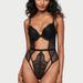 Women's Victoria's Secret Chain Strap Lace Push-Up Teddy