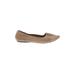 COCONUTS by Matisse Flats: Tan Print Shoes - Women's Size 5 1/2 - Pointed Toe