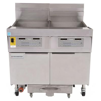 Frymaster FPLHD265 LP Commercial Gas Fryer - (2) 100 lb Vats, Floor Model, Liquid Propane, Stainless Steel, Gas Type: LP