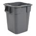 Rubbermaid FG353600GRAY 40 gallon Brute Trash Can - Plastic, Square, Built-in Handles