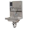 Advance Tabco 7-PS-80 Wall Mount Commercial Hand Sink w/ 14"L x 10"W x 5"D Bowl, Standard Faucet, Stainless, P-Trap, Silver