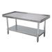 Advance Tabco EG-LG-305 60" x 30" Stationary Equipment Stand for General Use, Undershelf, Stainless Steel Top, Galvanized Undershelf