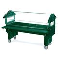 Carlisle 660808 72 1/8" SixStar Cold Food Bar - (5) Pan Capacity, Floor Model, Forest Green