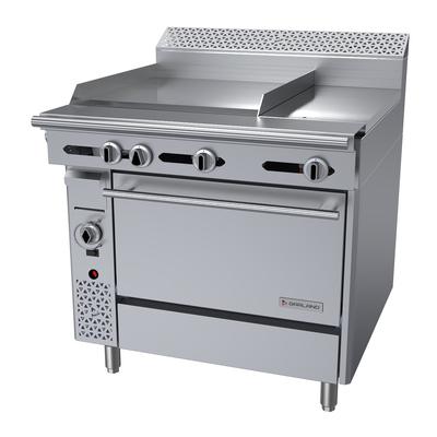 Garland C36-3-1C LP 36" Commercial Gas Range w/ Hot Top/Griddle & Convection Oven, Liquid Propane, Stainless Steel, Gas Type: LP