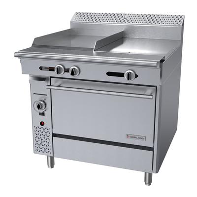 Garland C36-5C LP 36" Commercial Gas Range w/ Hot Top/Griddle & Convection Oven, Liquid Propane, Stainless Steel, Gas Type: LP
