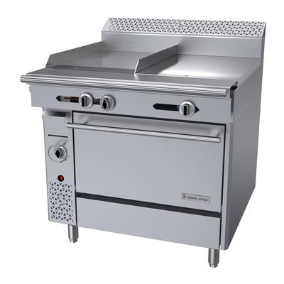 Garland C36-5R 36" Commercial Gas Range w/ Hot Top/Griddle & Standard Oven, Natural Gas, Stainless Steel, Gas Type: NG
