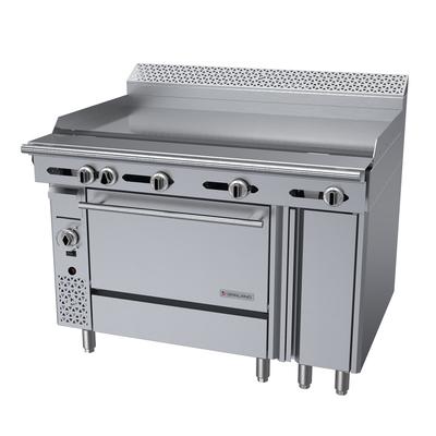 Garland C48-1-1R 48" Commercial Gas Range w/ Griddle, Standard Oven & Storage Base, Natural Gas, Stainless Steel, Gas Type: NG