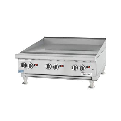 Garland GTGG24-GT24M 0002 NG 24" Gas Commercial Griddle w/ Thermostatic Controls - 1" Steel Plate, Natural Gas, Stainless Steel, Gas Type: NG